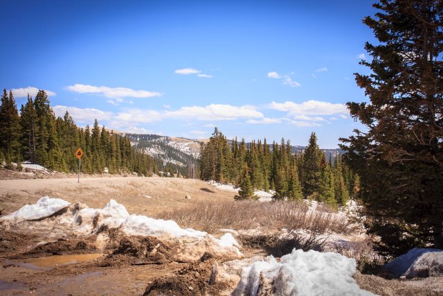 Looking towards the south at the Hoosier Pass